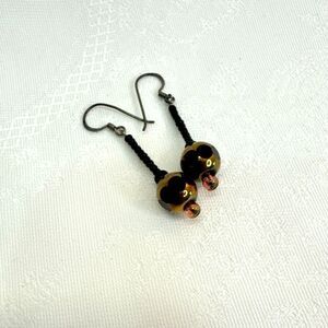 Vintage Venetian Glass Bead Earrings